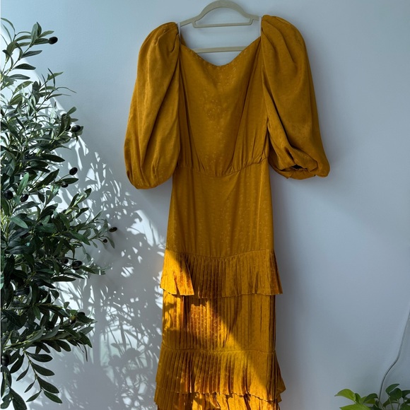 Johanna Ortiz Dresses & Skirts - Johanna Ortiz Mustard Long Sleeve Dress
